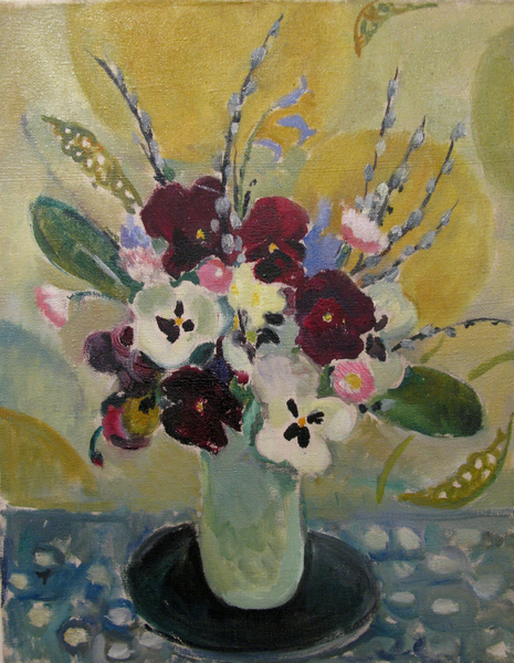 Still life with pansies, c from Mildred Bendall