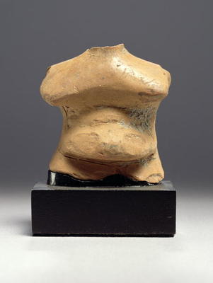 Fragmentary figure, Thessalian, c.6000 BC (terracotta) from Neolithic