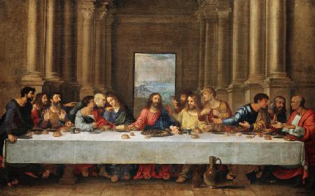 Das letzte Abendmahl. Kopie nach Leonardo da Vinci.