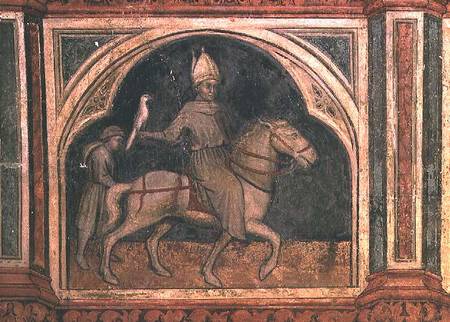 The Bishop with a Falcon, after Giotto from Nicolo & Stefano da Ferrara Miretto