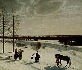 Russischer Winter from Nikifor Stepanow. Kryloff