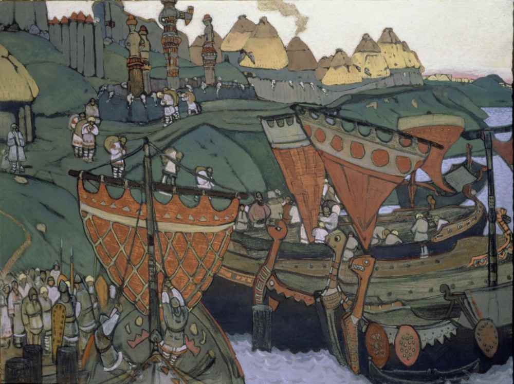 The Slavs on the Dnieper from Nikolai Konstantinow. Roerich