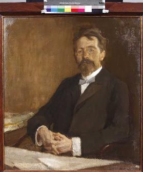 Porträt des Schriftstellers Anton Tschechow (1860-1904)