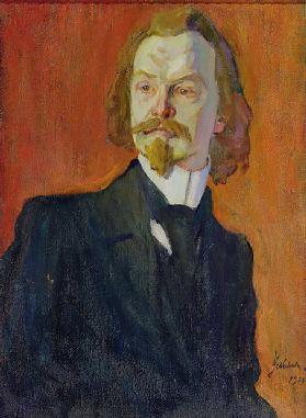 Porträt von Konstantin Balmont, 1909