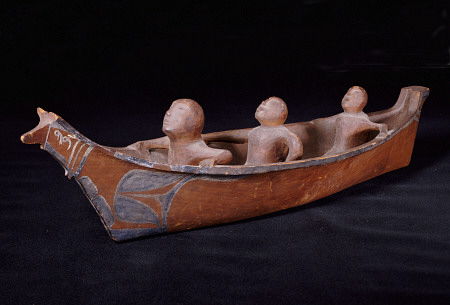 A Makah Hunting Canoe Model from 