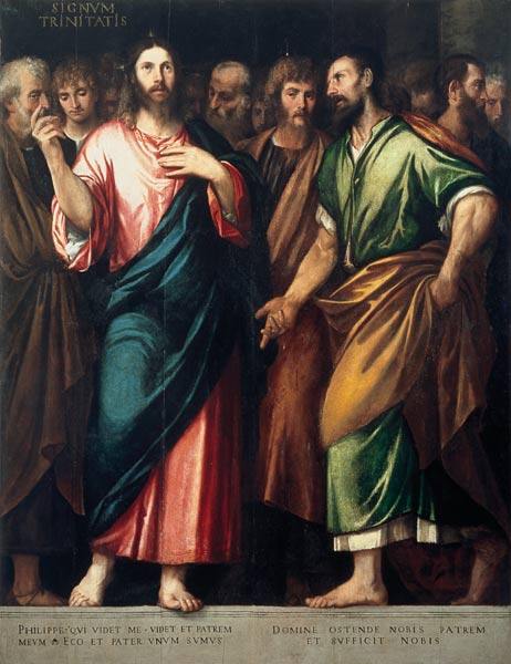 Bonifazio Veronese, Christus u.Juenger from 