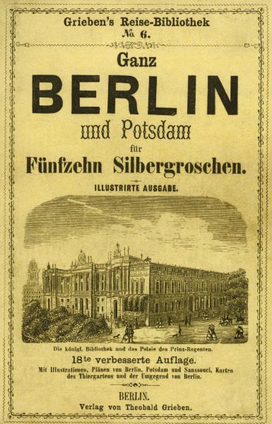 Berlin, Grieben-Reiseführer 1861, Titel from 