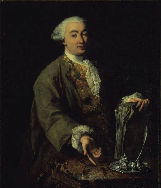 Carlo Goldoni, Gemaelde von Longhi from 