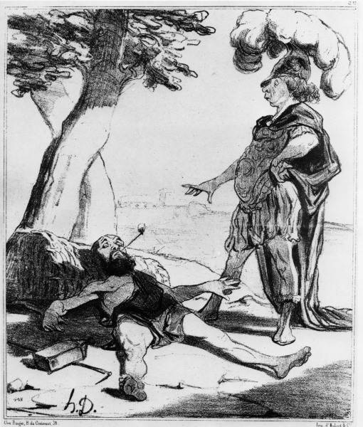 Diogenes und Alexander / Daumier from 