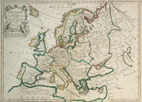 Map of Europe , Le Rouge 1746. from 