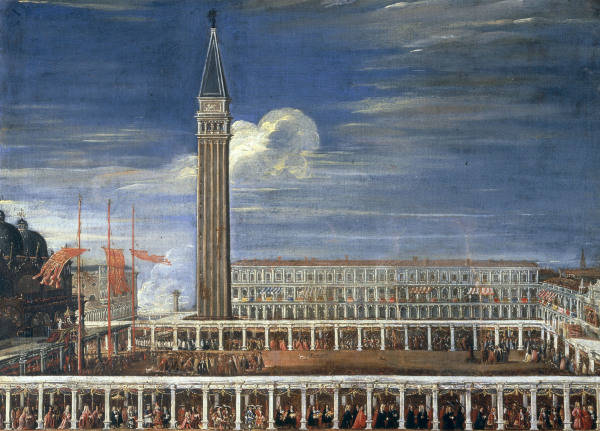 F.Morosini Prozession 1693 / Piazza from 