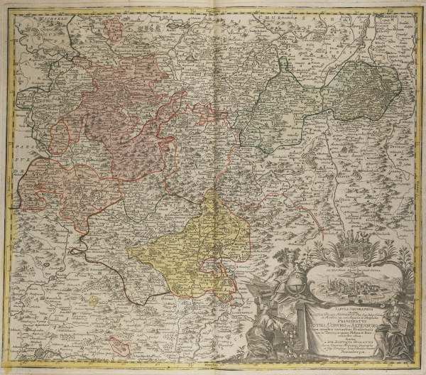 Karten von Gotha-Coburg-Altenburg 1700 from 