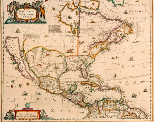 Landkarte von Mittelamerika um 1660 from 