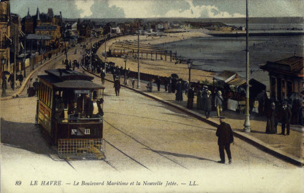 Le Havre, Boulevard Maritime / Postkarte from 