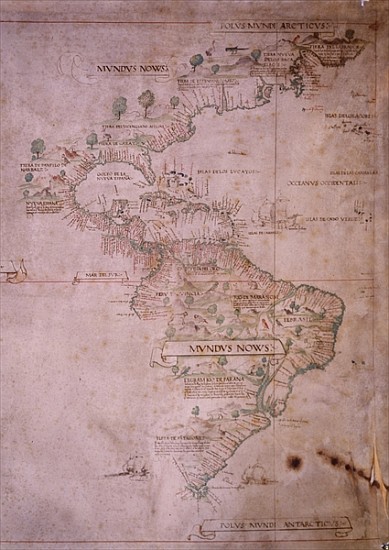 Map of the New World, c.1532 from 