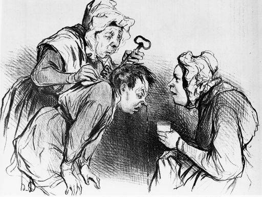 Nasenbluten / H.Daumier from 