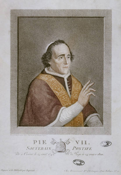 Papst Pius VII. / Punktierstich from 