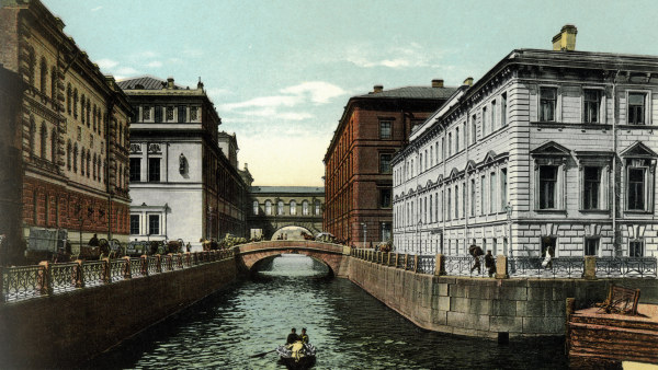 St.Petersburg , Winter Canal from 