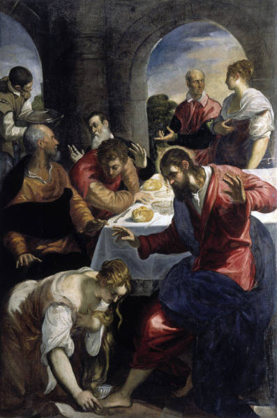 Tintoretto, Gastmahl im Hause Simons from 