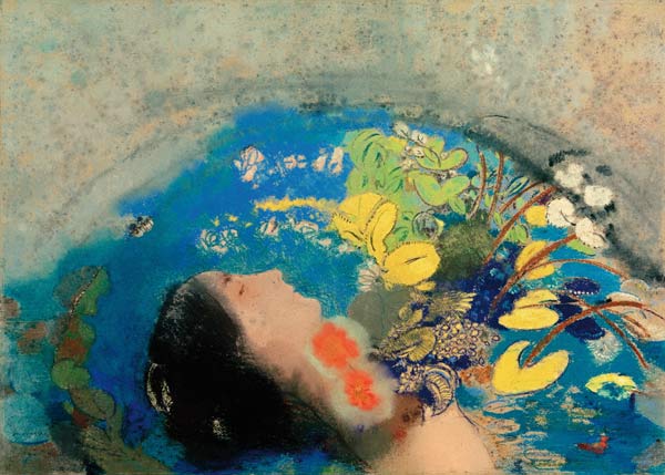 Drowning of Ophelia from Odilon Redon