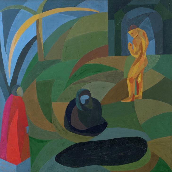 Composition with three figures from Otto Freundlich