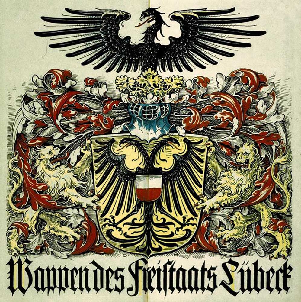 Wappen des Freistaats Lübeck from Otto Hupp