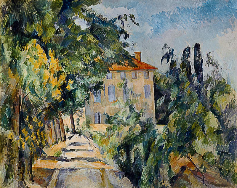 Haus mit rotem Dach from Paul Cézanne
