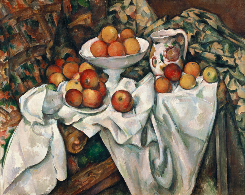 Stilleben mit Äpfeln und Orangen from Paul Cézanne