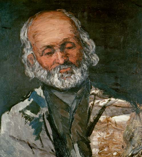 Bildnis eines alten Mannes (Père Rouvel à Bennecourt) from Paul Cézanne