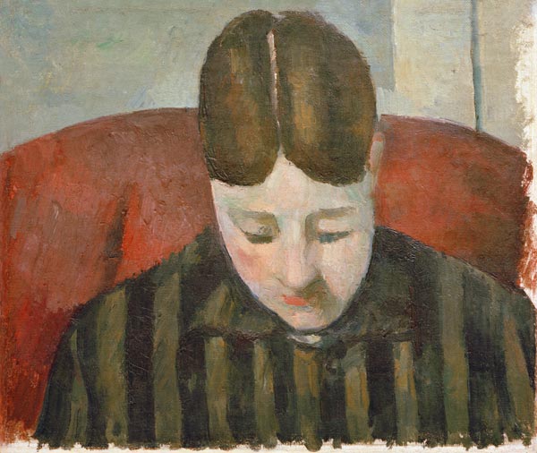 Portrait Madame Cézanne (V.) from Paul Cézanne