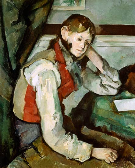 Der Knabe mit der roten Weste from Paul Cézanne