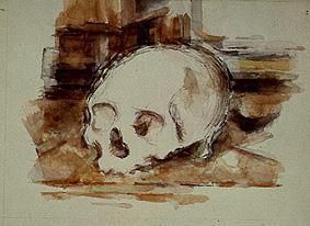 Studie eines Totenkopfes. from Paul Cézanne