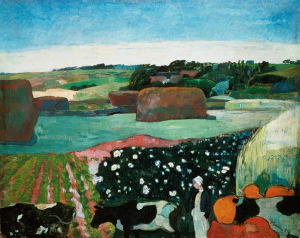 Heuhaufen in der Bretagne from Paul Gauguin