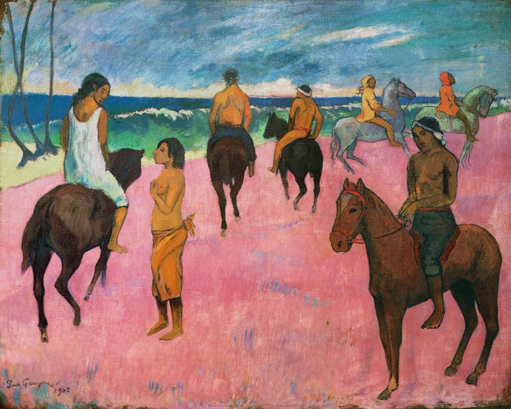 Reiter am Strand from Paul Gauguin