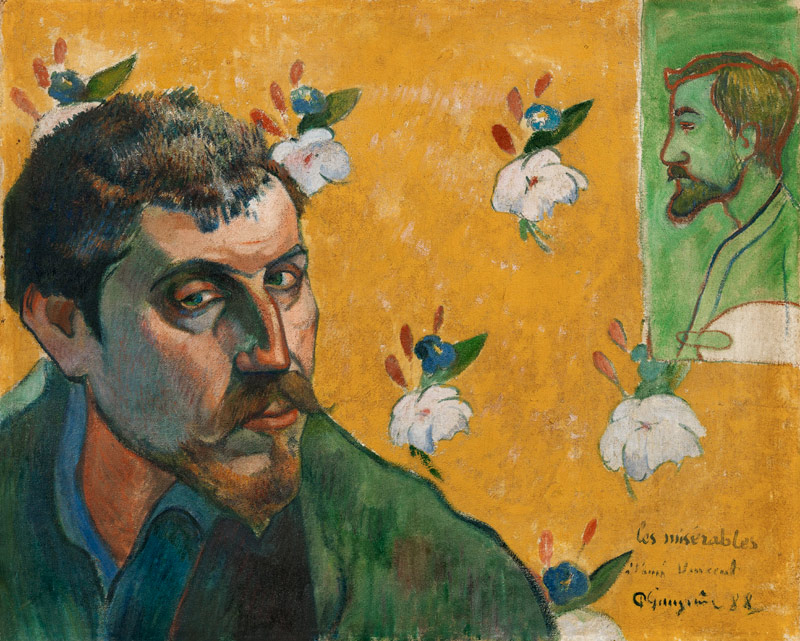 Selbstbildnis Les Misérables from Paul Gauguin