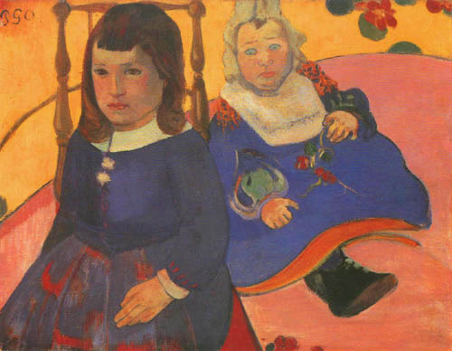Bildnis zweier Kinder (Paul und Jean Schuffenecker) from Paul Gauguin