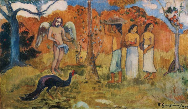 Drei Frauen und ein Engel from Paul Gauguin