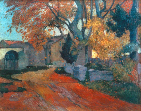 Die Alyscamps in Arles. from Paul Gauguin