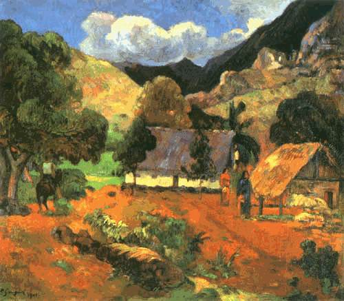 Landschaft mit drei Personen from Paul Gauguin