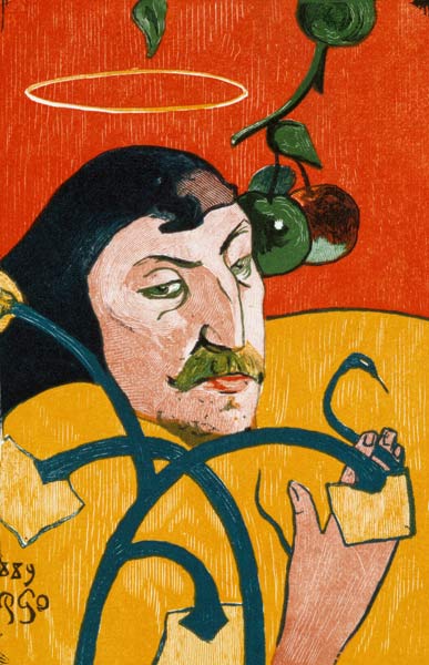 Selbstbildnis mit Heiligenschein from Paul Gauguin