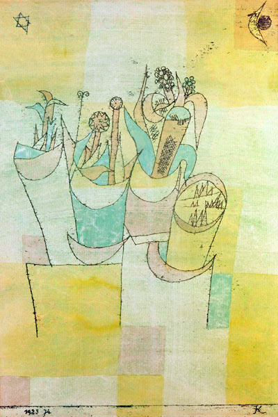 Blumenstöcke II. from Paul Klee