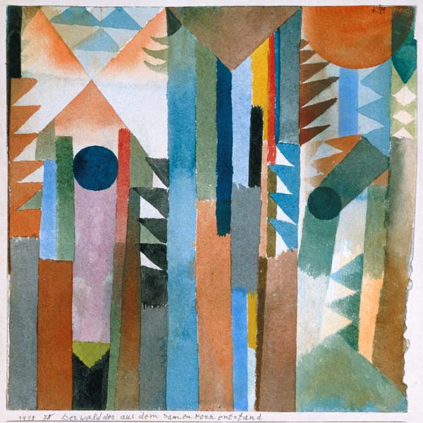 Der Wald, der aus dem Samenkorn entstand from Paul Klee