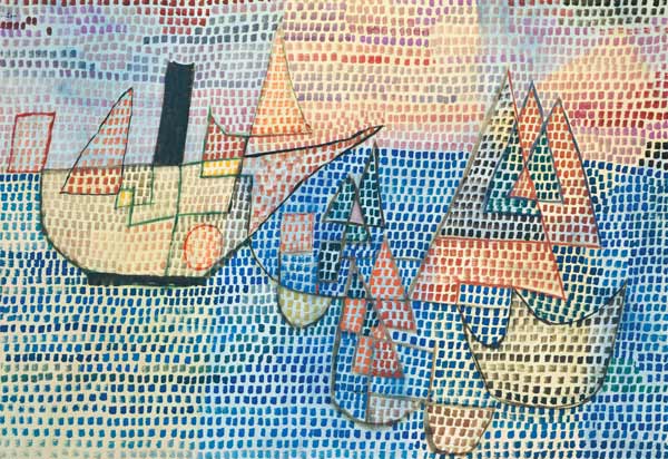 Dampfer und Segelboote from Paul Klee