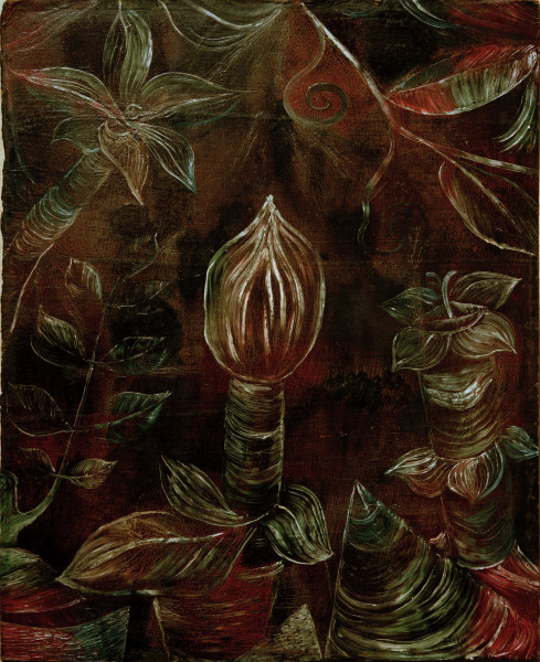 Decoratives Pflanzenbild Die Knospe, from Paul Klee