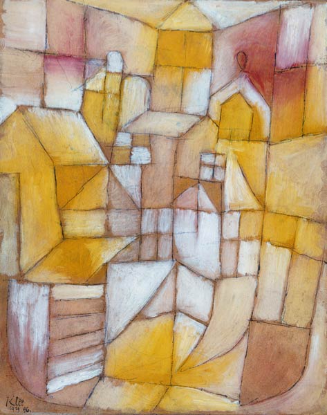 Rosa-Gelb (Fenster und Dächer) from Paul Klee