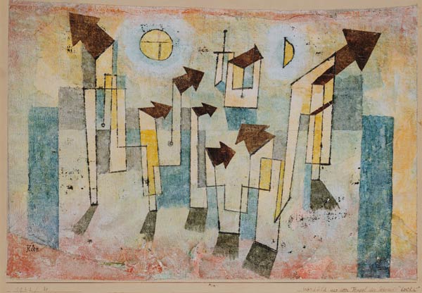 Wandbild aus dem Tempel der Sehnsucht dorthin from Paul Klee