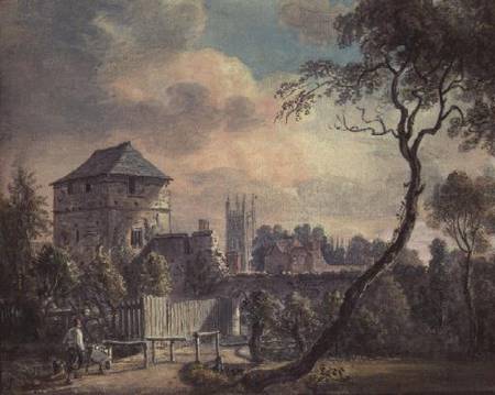 Magdalen Tower, Oxford from Paul Sandby