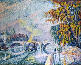 Pont Royal in Paris im Herbst. from Paul Signac
