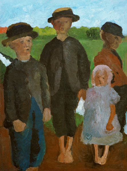 4 children, canal from Paula Modersohn-Becker