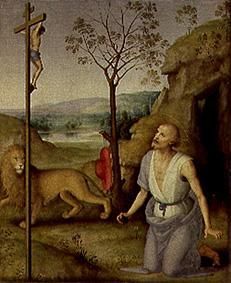 Der hl. Hieronymus in der Wüste from Perugino (eigentl. Pierto di Cristoforo Vanucci)